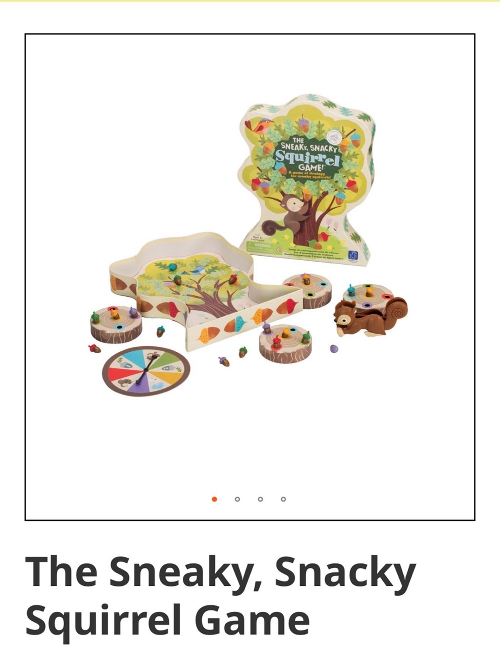 The Sneaky, Snacky Squirrel Game